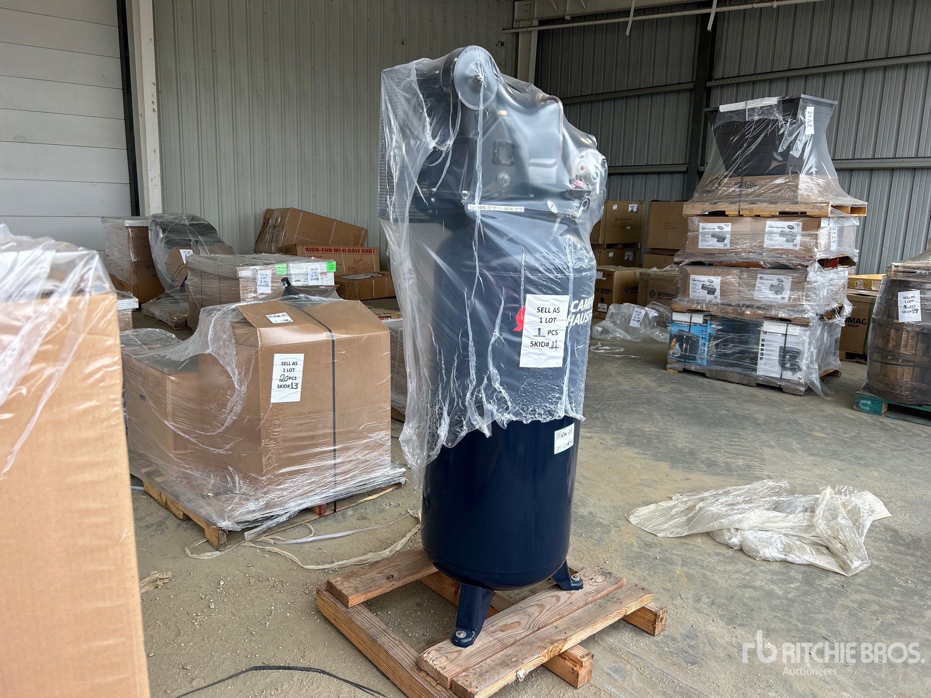 Campbell Hausfeld 7.6 CFM SKID-MOUNTED ELECTRIC 6 ...