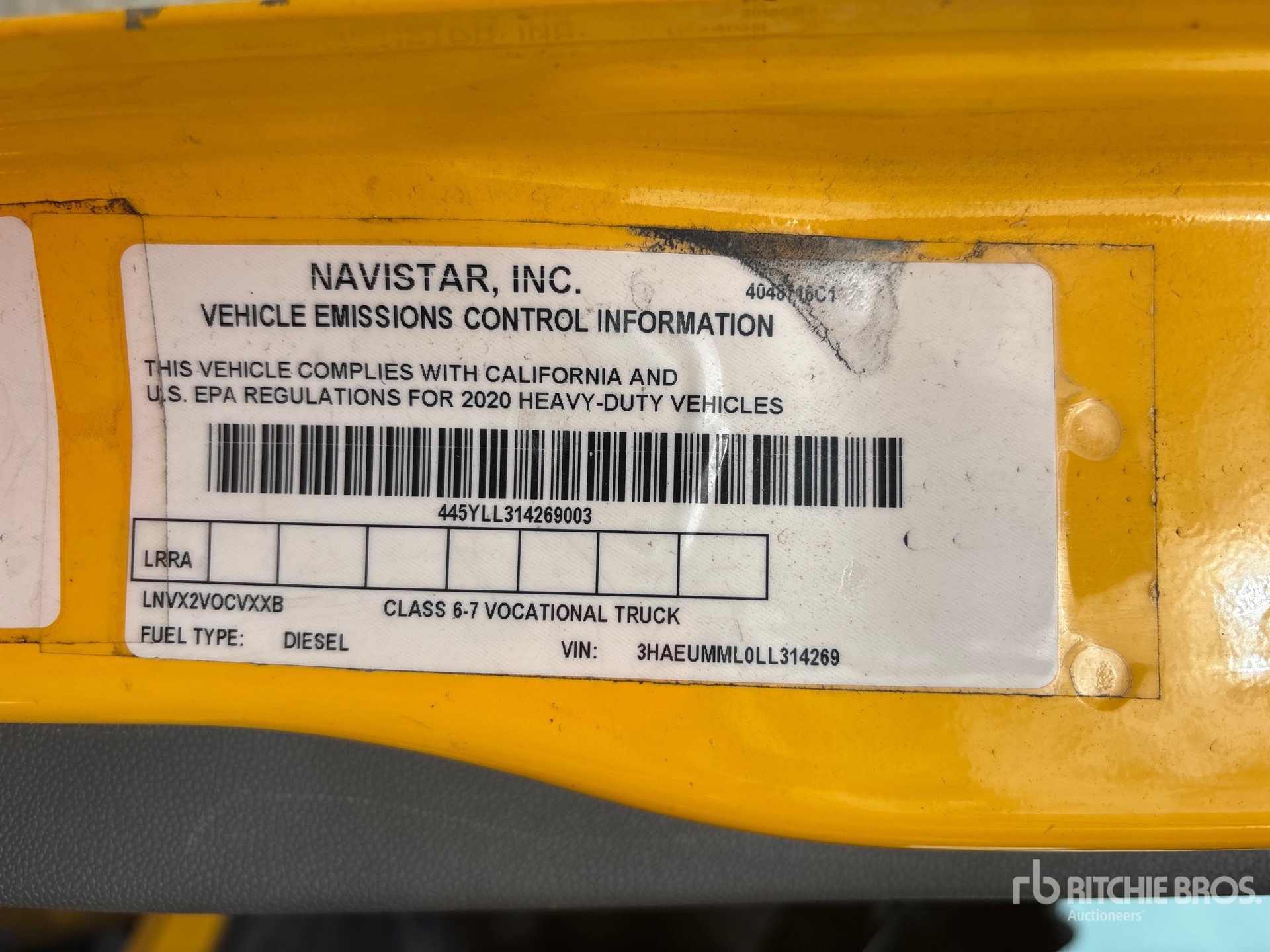 2020 International MV607