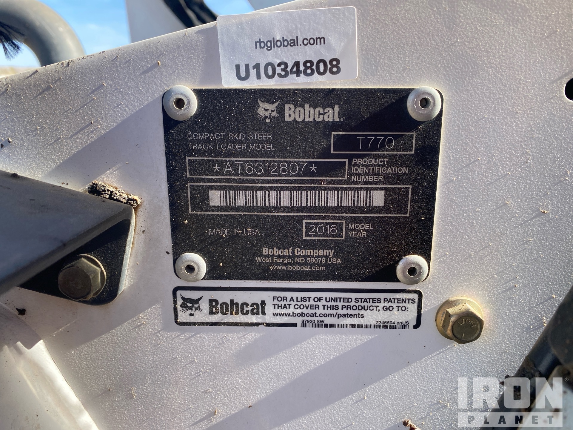 2016 Bobcat T770