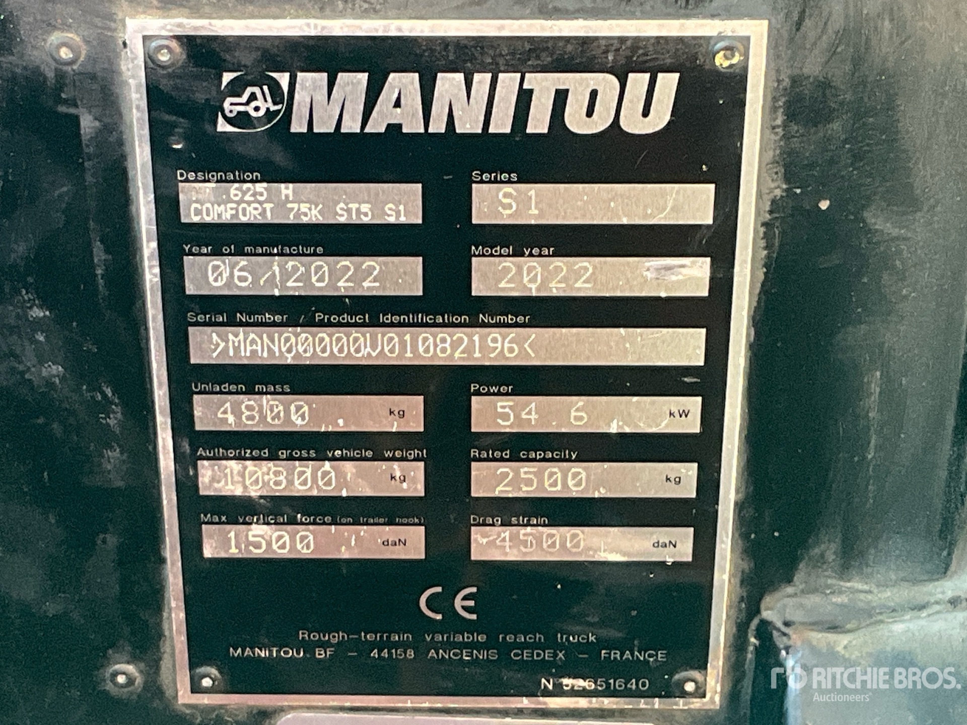 2022 Manitou MT625