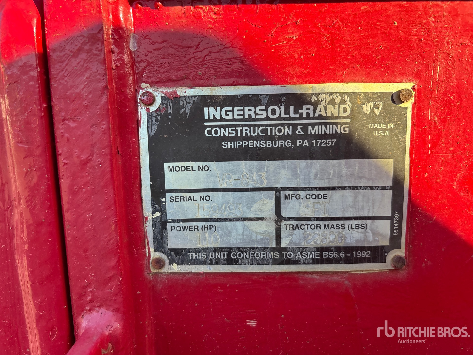 1999 Ingersoll Rand VR843