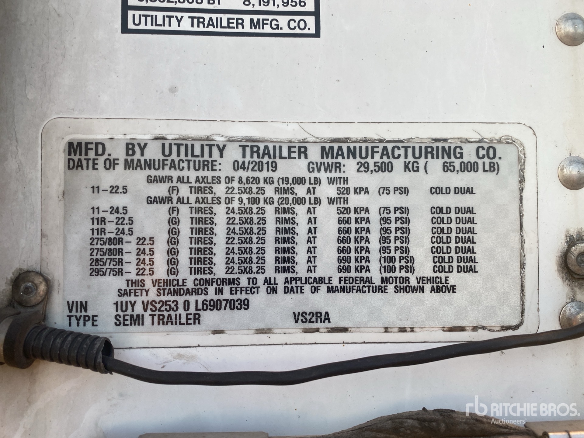2020 Utility VS2RA