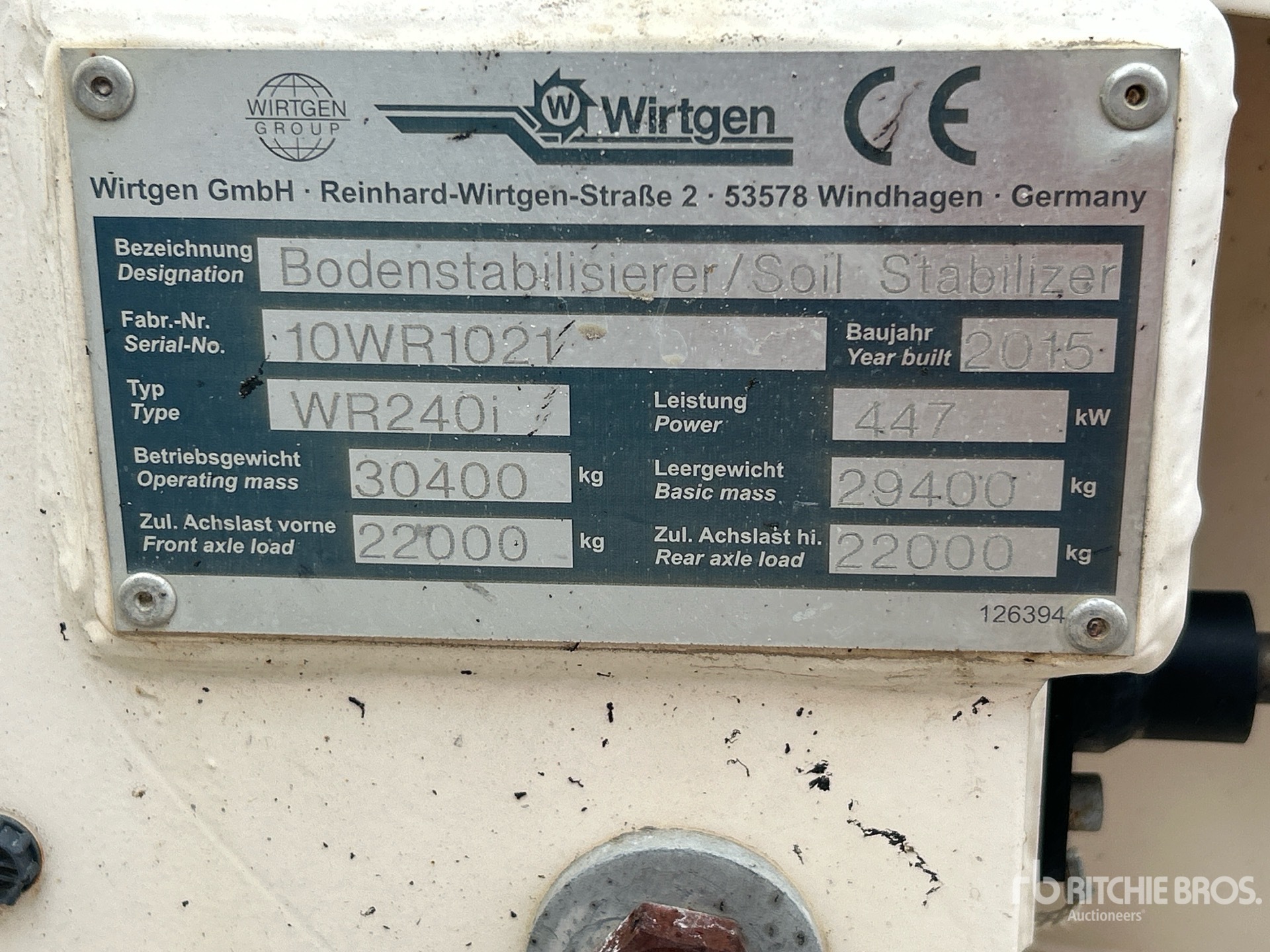 2015 Wirtgen  WR240I