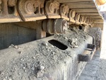 Undercarriage with Left Carrier Rollers