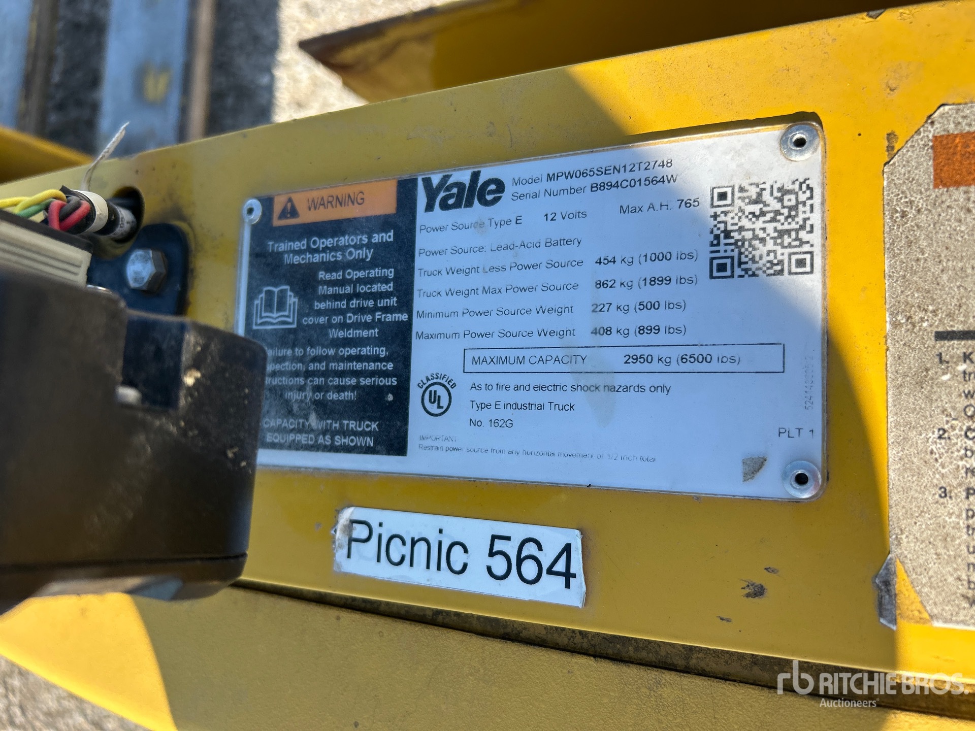2022 Yale MPW065SEN12T274