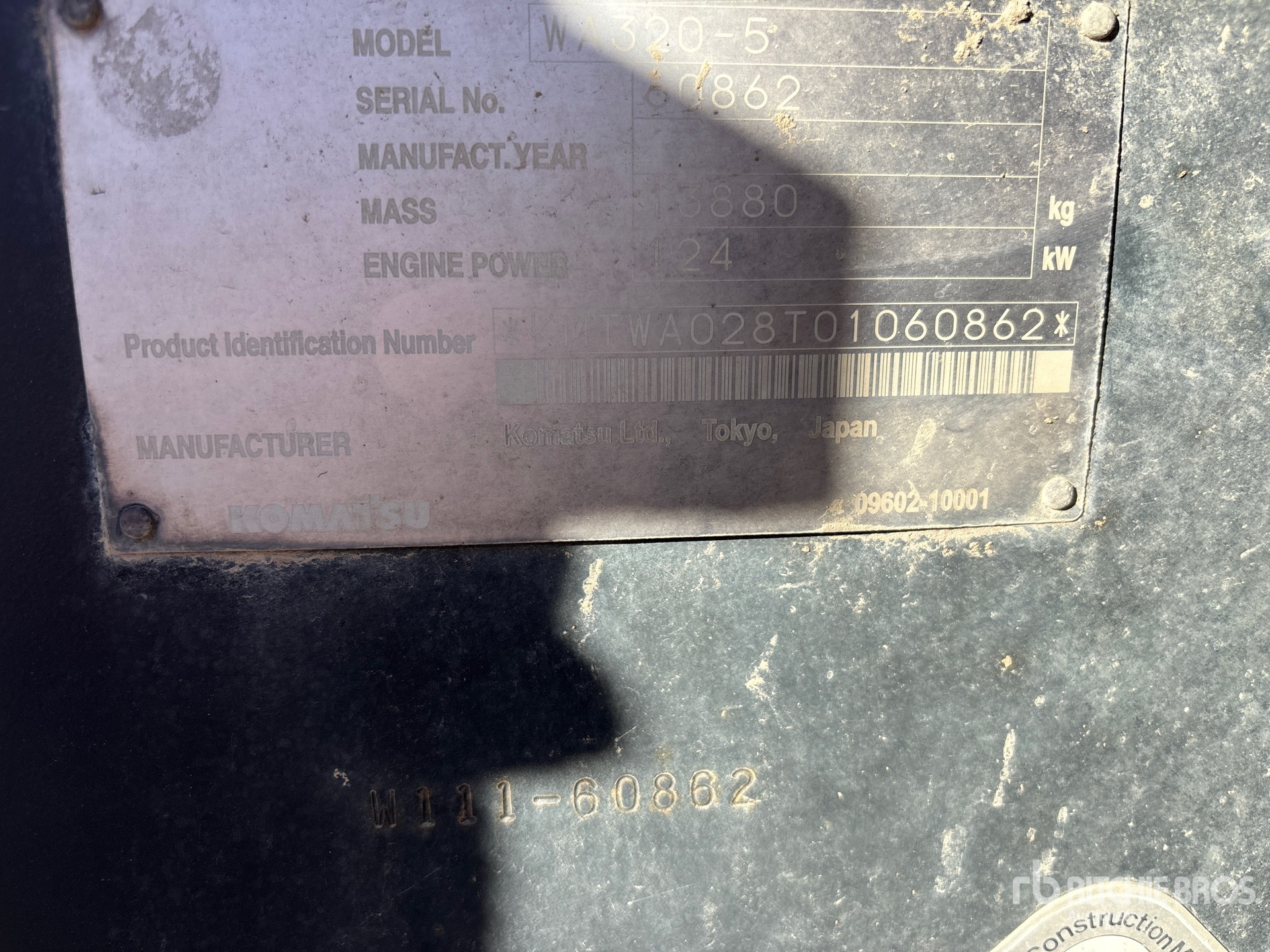 2006 Komatsu WA320-5