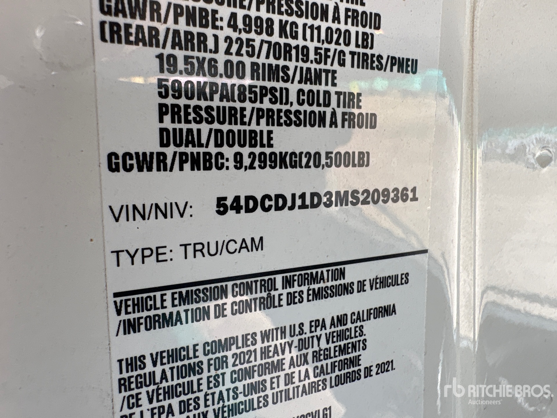 2021 Chevrolet W4500
