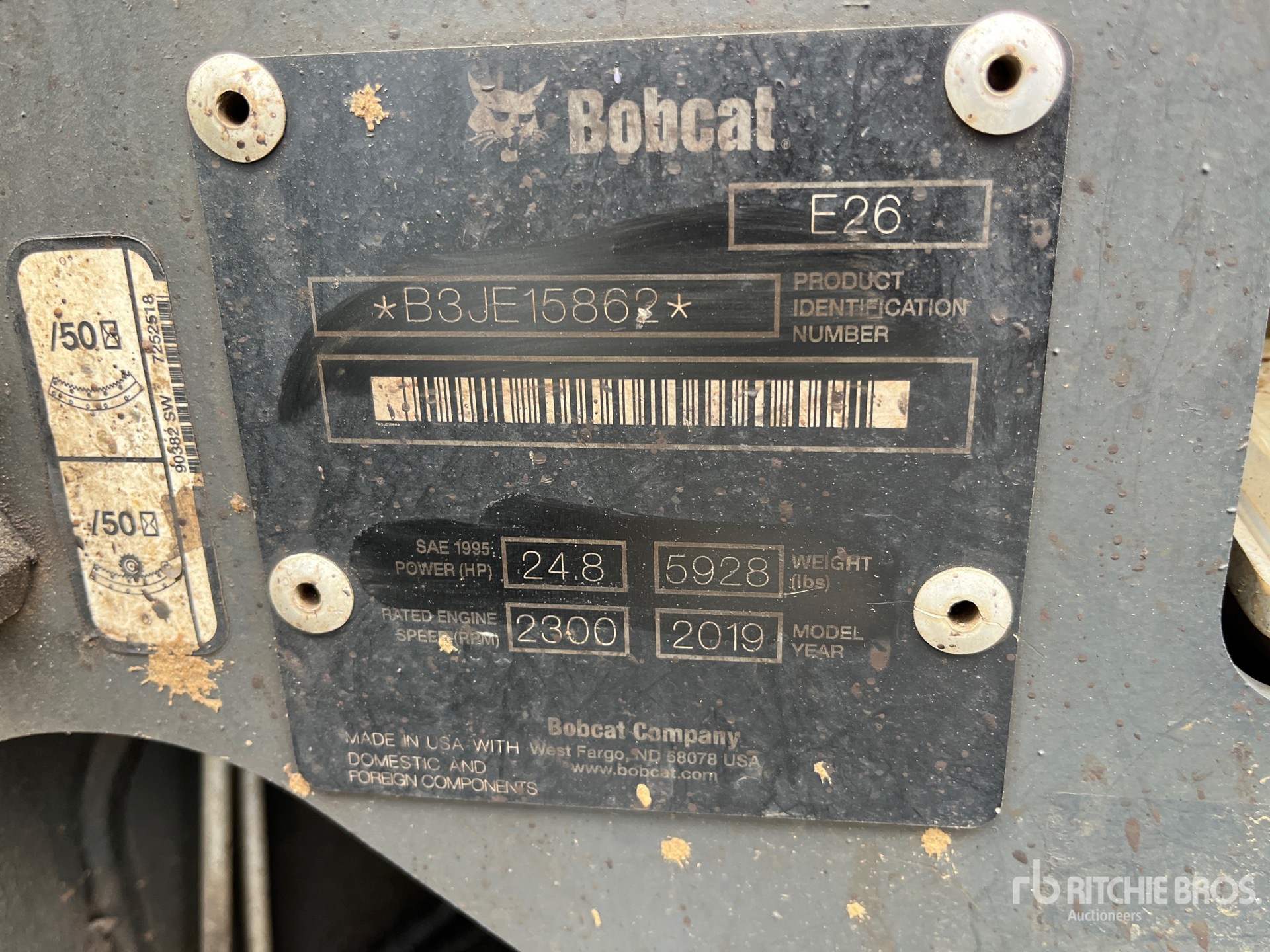 2019 Bobcat E26