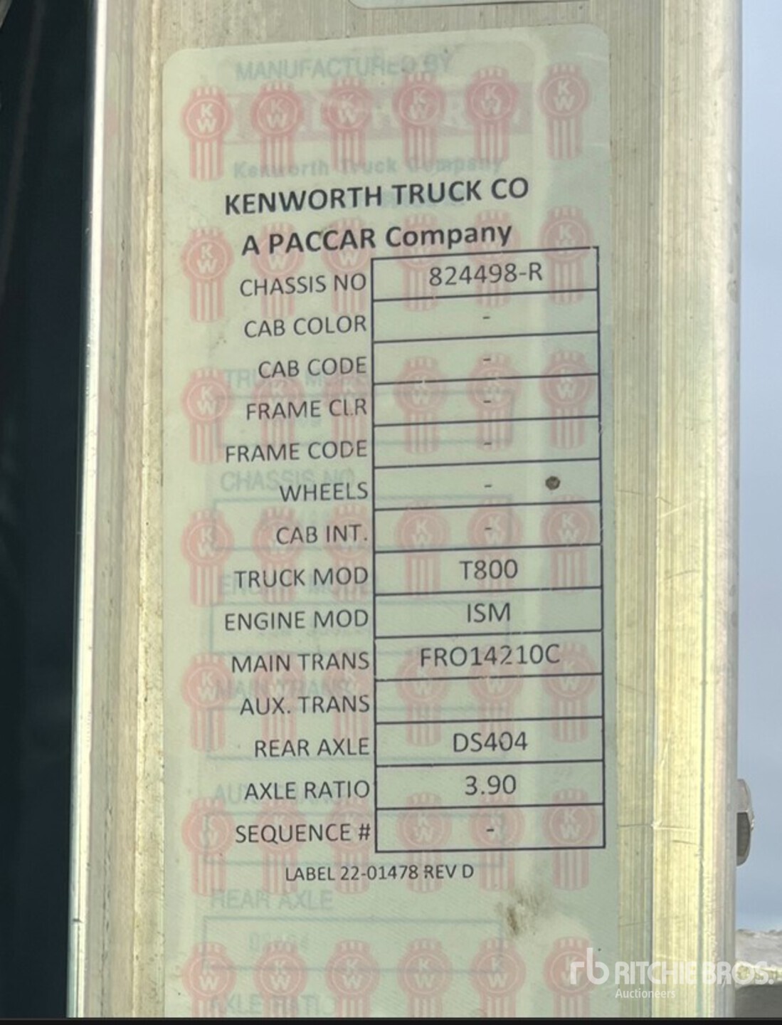 1999 Kenworth T800