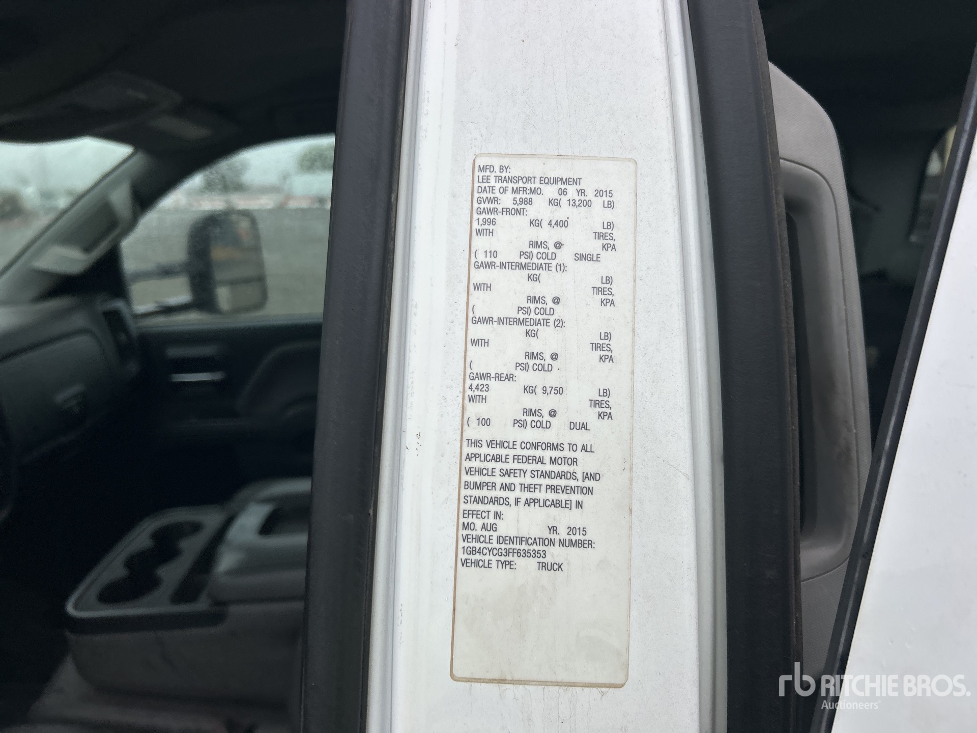 2015 Chevrolet 3500