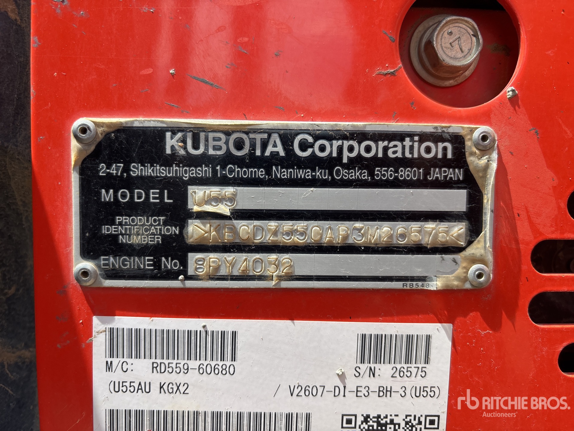 2024 Kubota U55