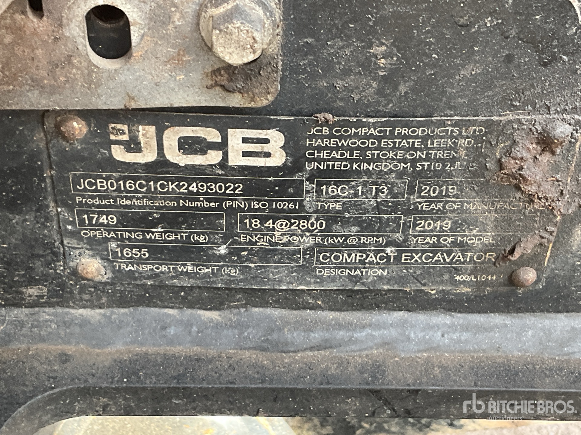 2019 JCB 16C-1 T3