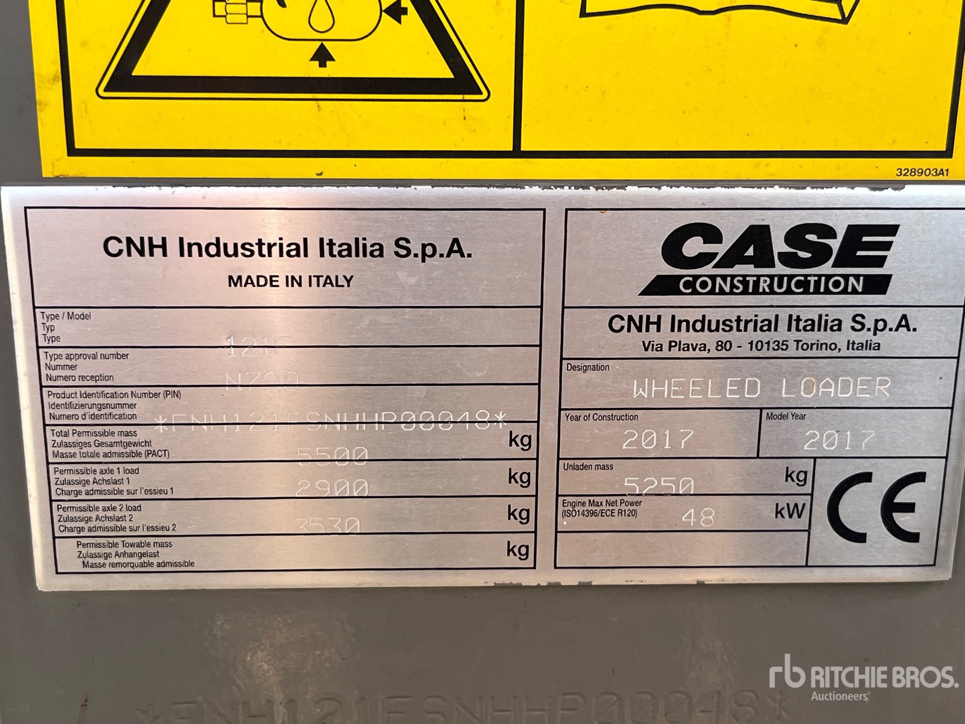 2017 Case 121F