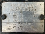 General Appearance with Frame Stamp Serial Number/VIN Photo