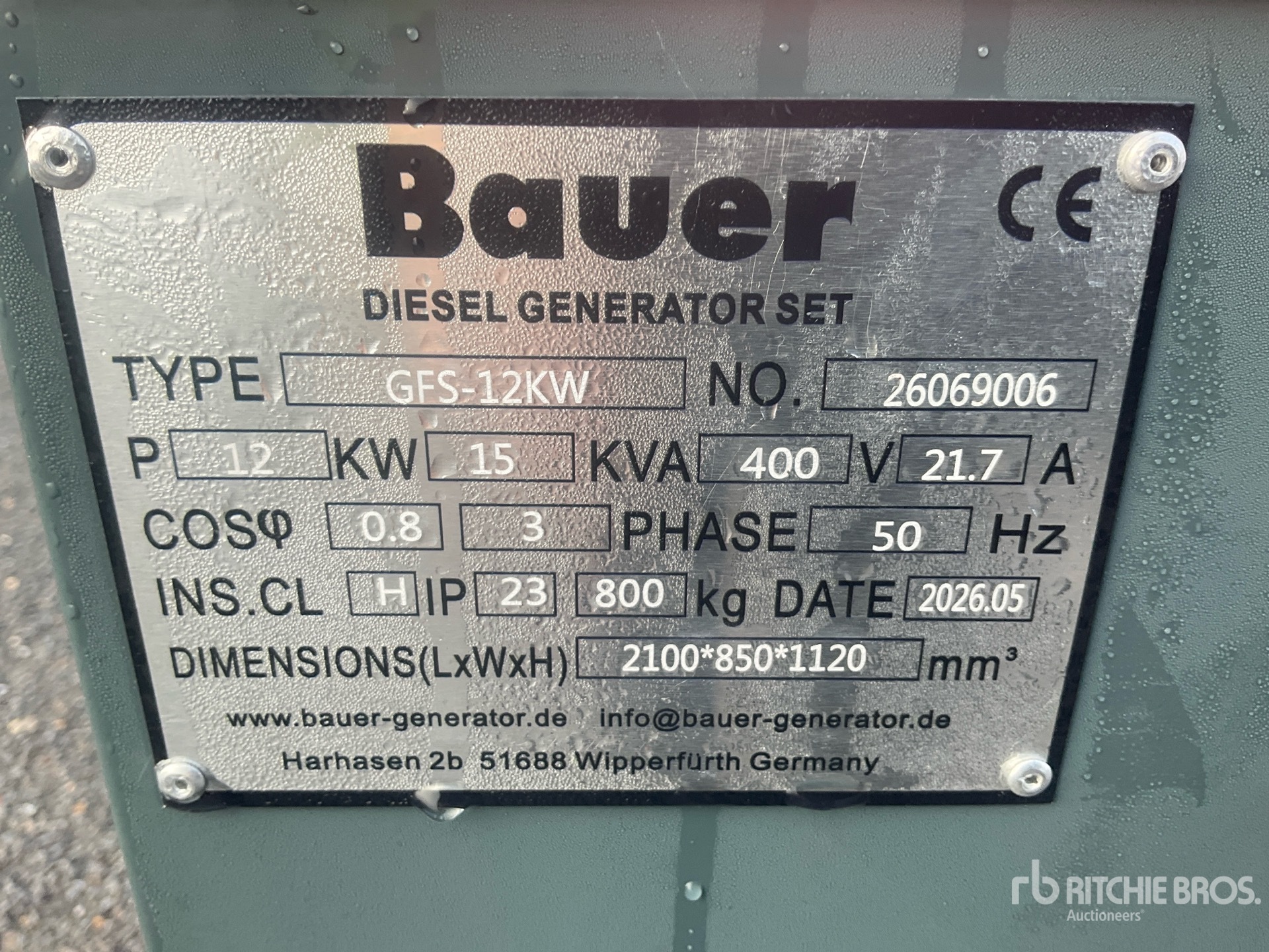 2026 Bauer GFS-12 ATS