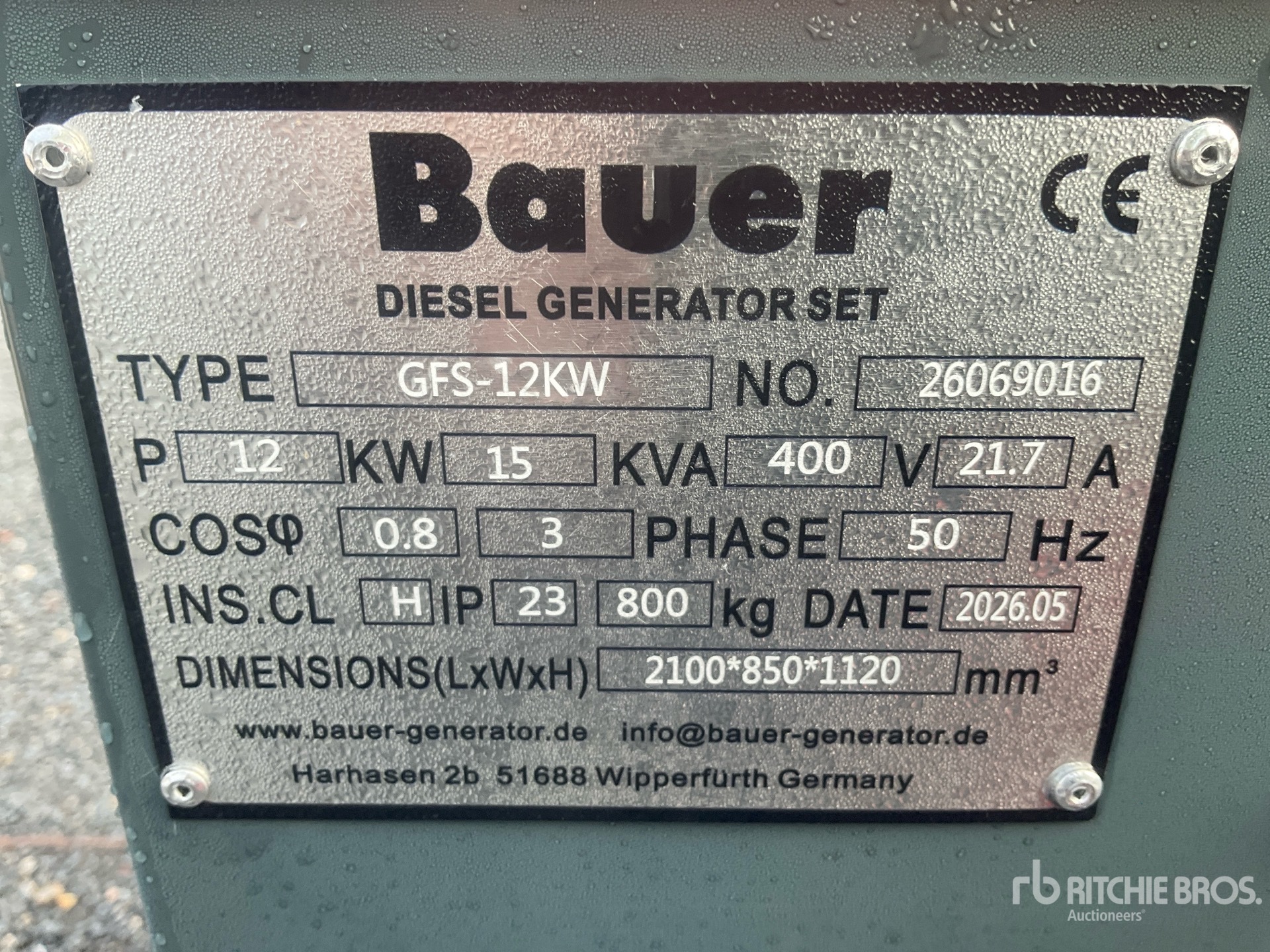 2026 Bauer GFS-12 ATS