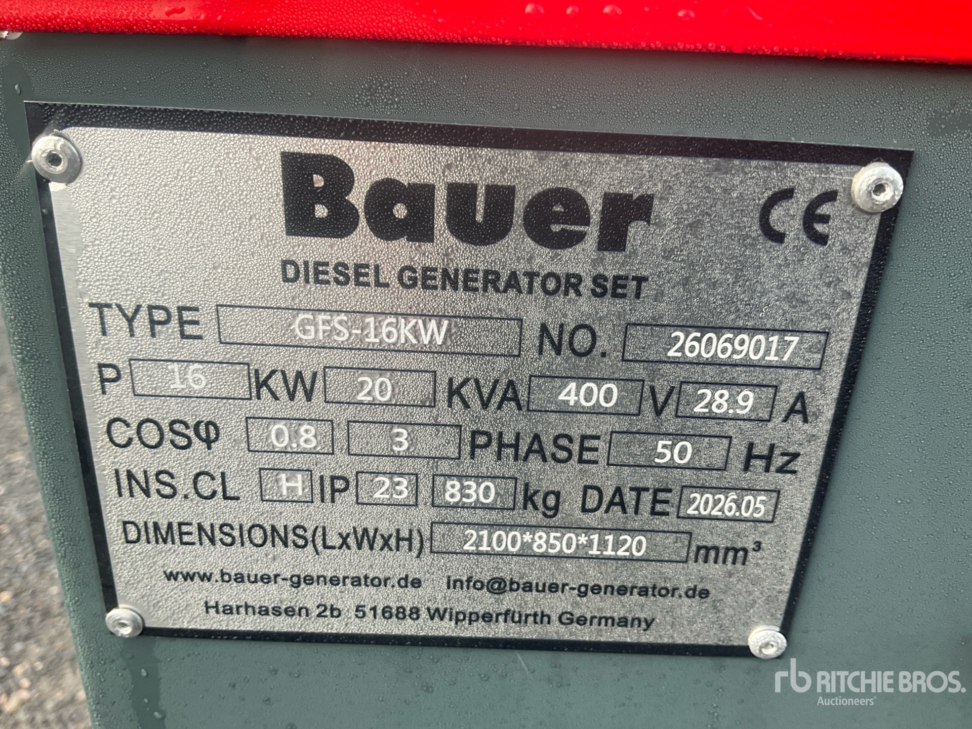 2026 Bauer GFS-16 ATS