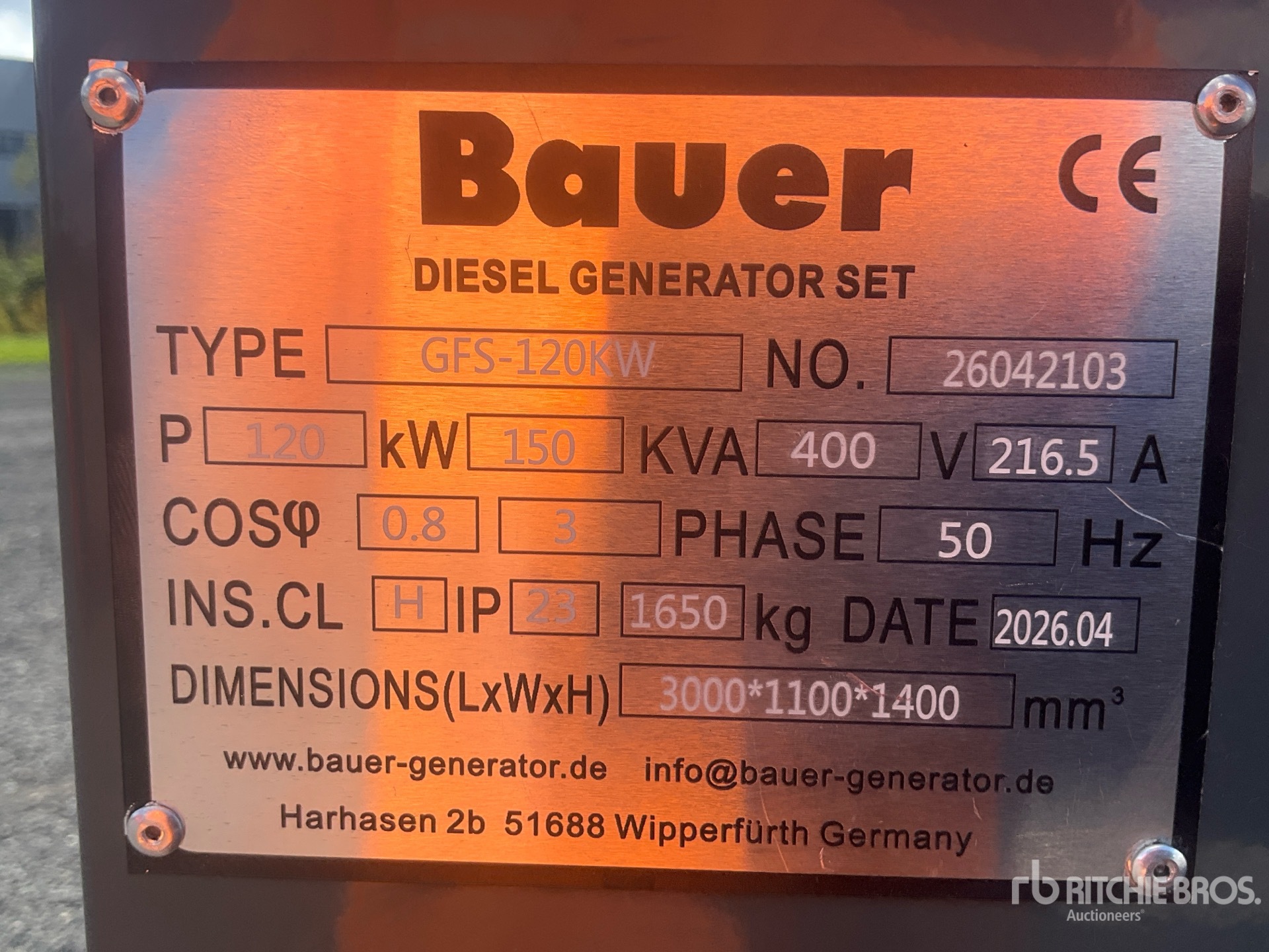 2026 Bauer GFS-120 ATS
