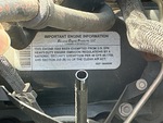 Engine with Emission Certification Label