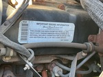 Engine with Emission Certification Label