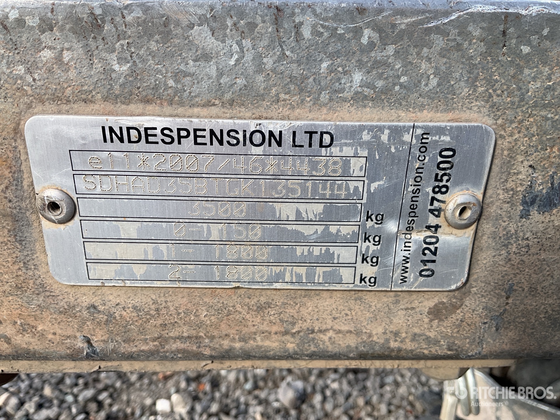 2007 Indespension EQUIPMENT TRAIL