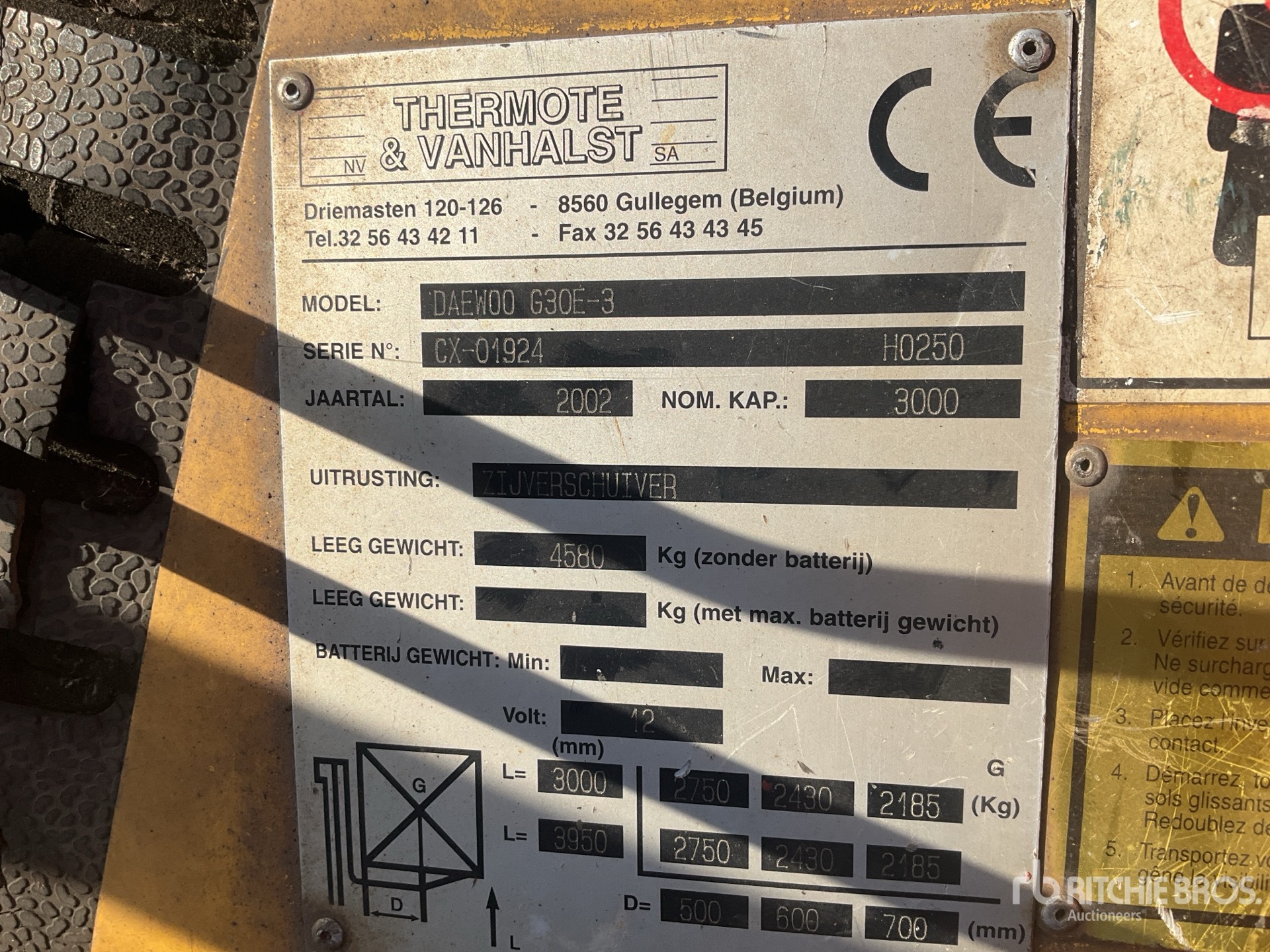 2002 Daewoo G30E-3