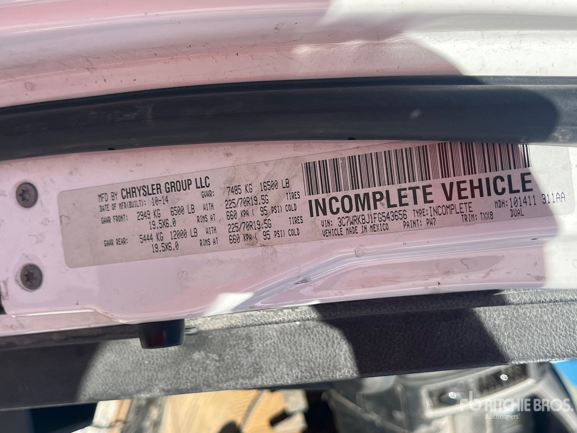2015 Ram 4500