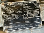 Engine with Emission Label