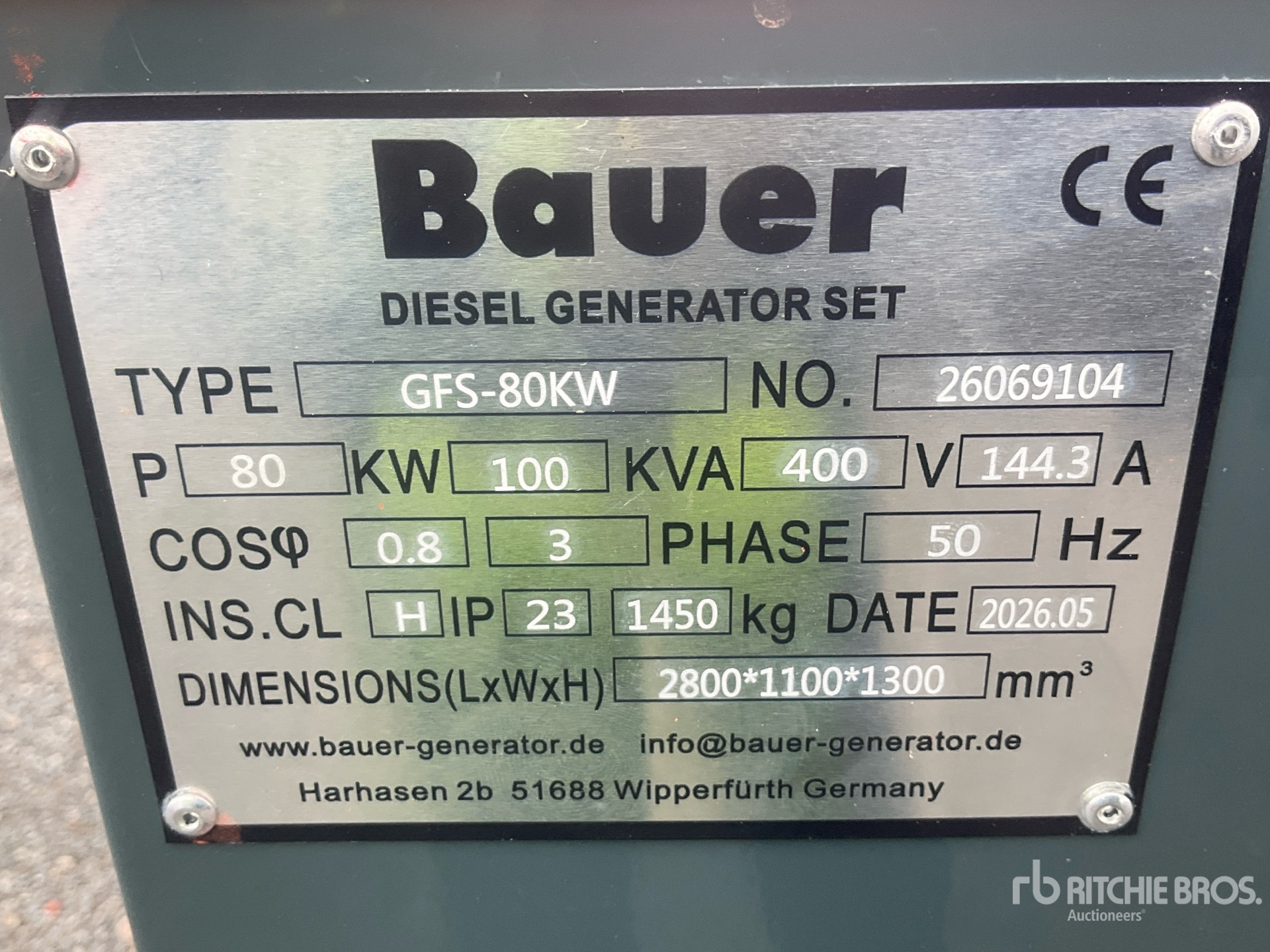 2026 Bauer GFS 80 ATS