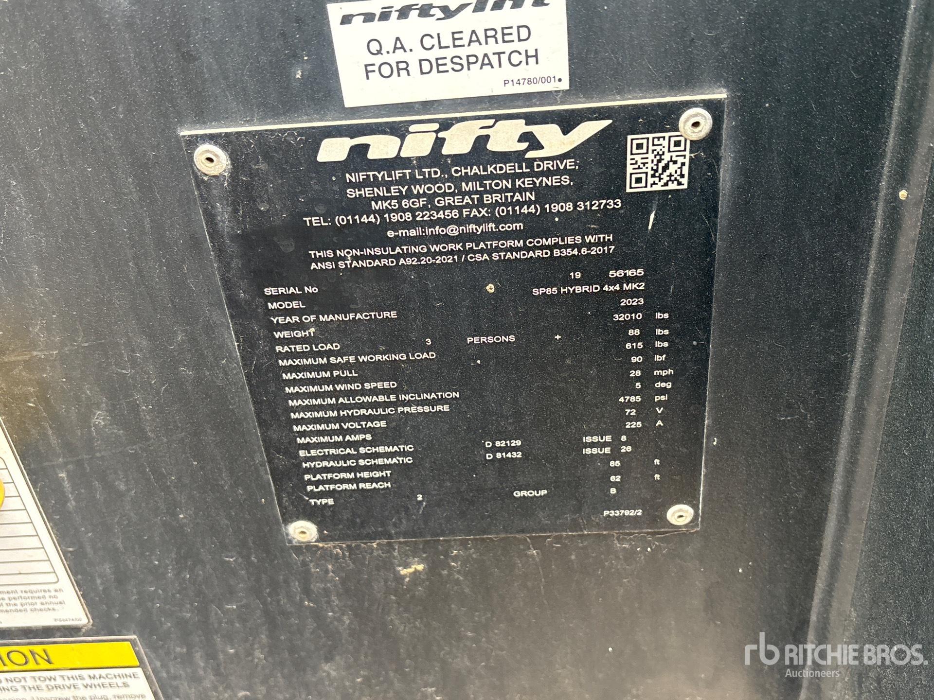 2024 Niftylift SP85