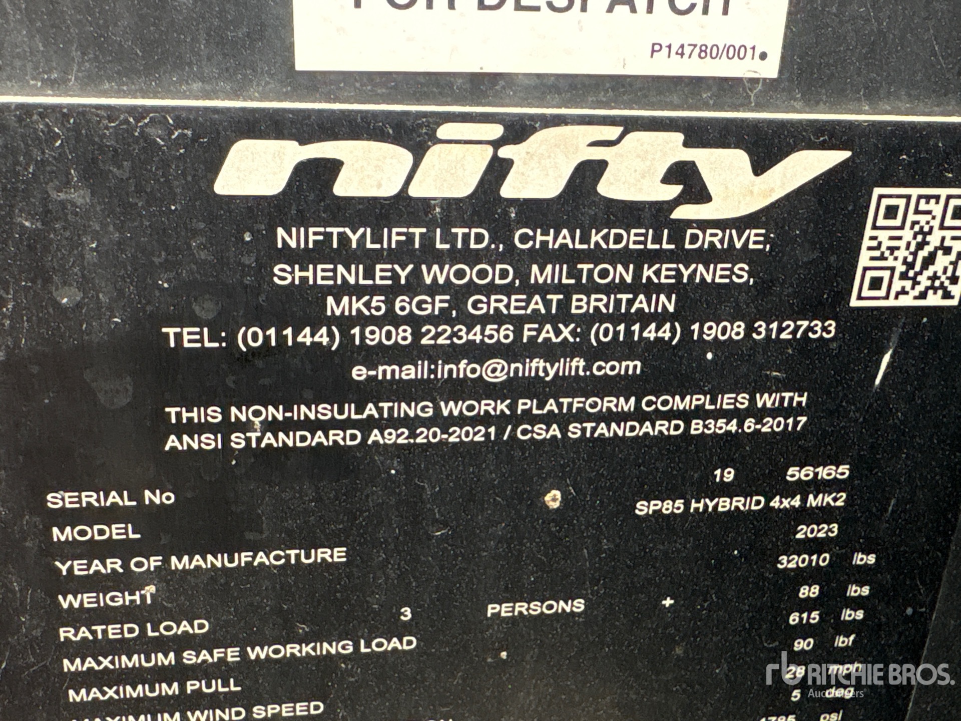 2024 Niftylift SP85