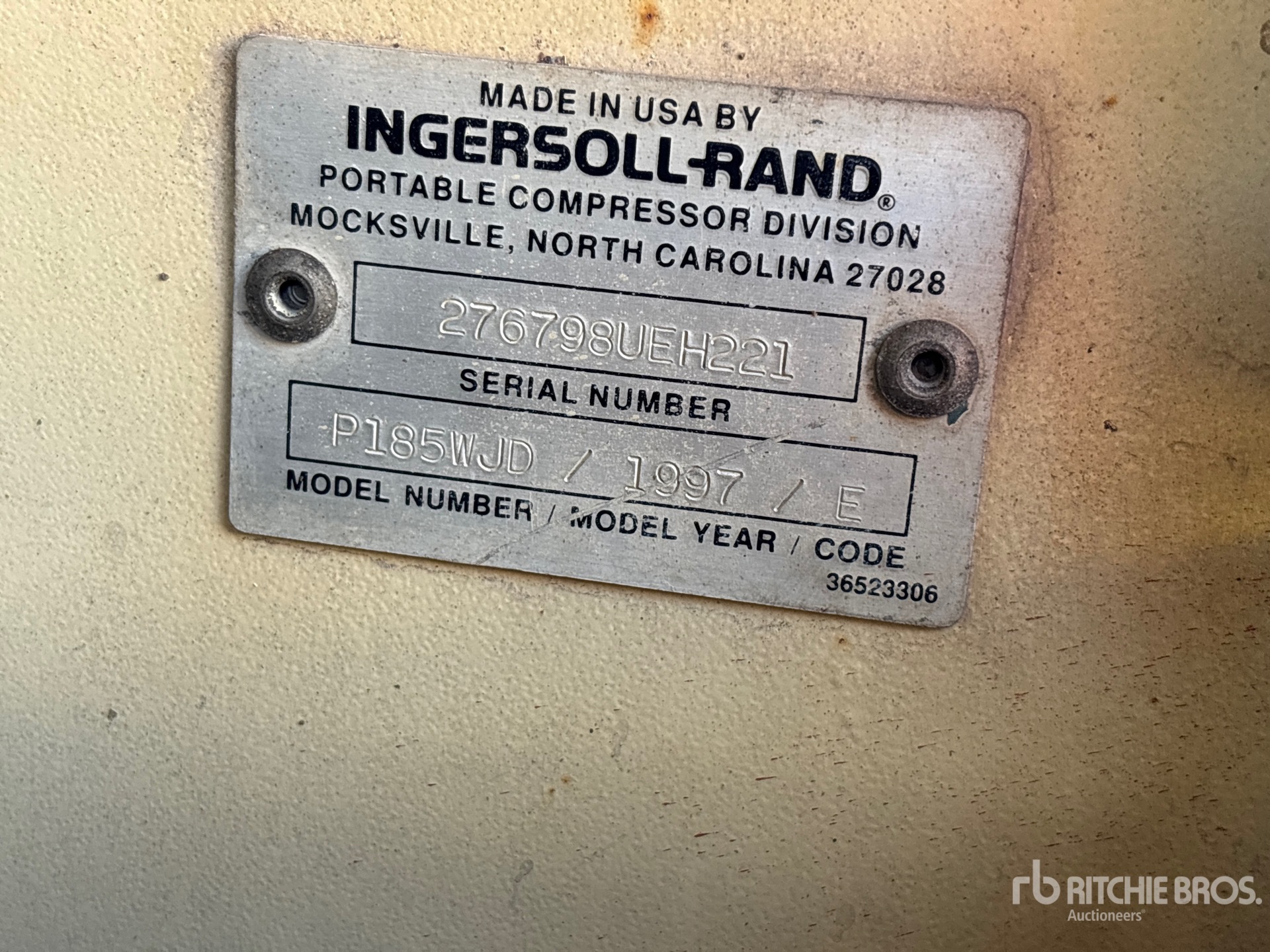 1997 Ingersoll Rand P185JD