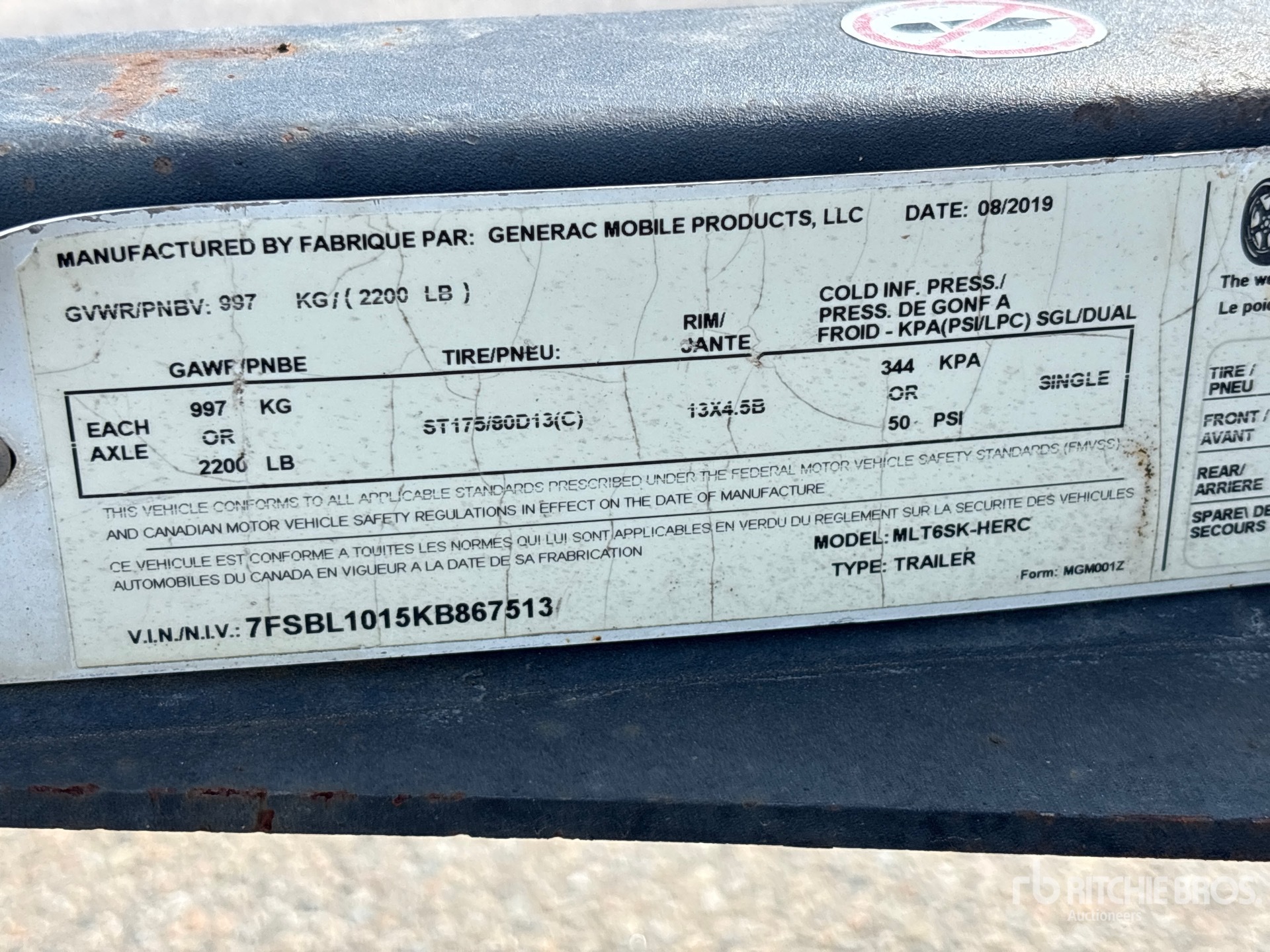 2019 Generac MLT6SMD