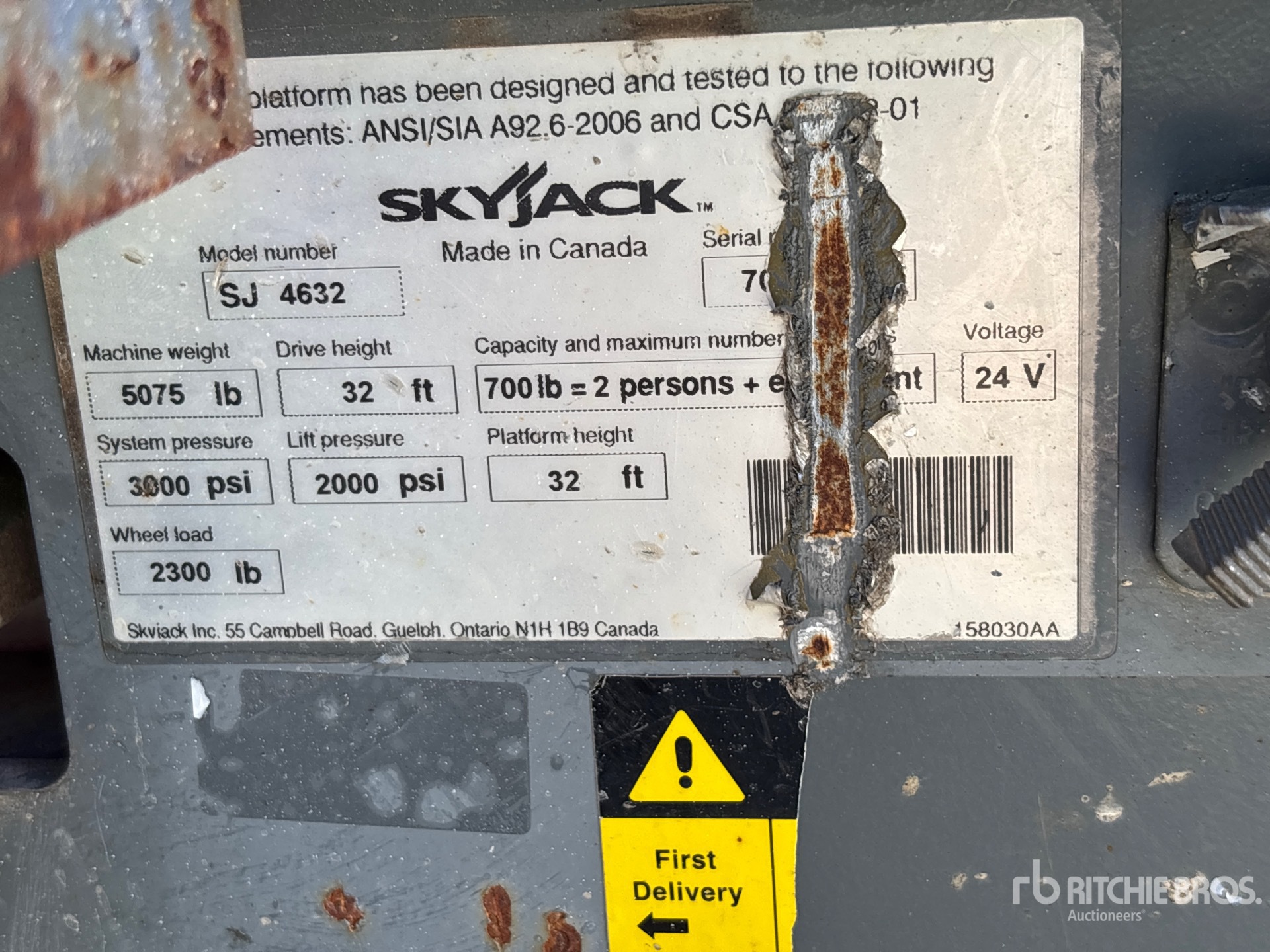2013 Skyjack SJIII4632