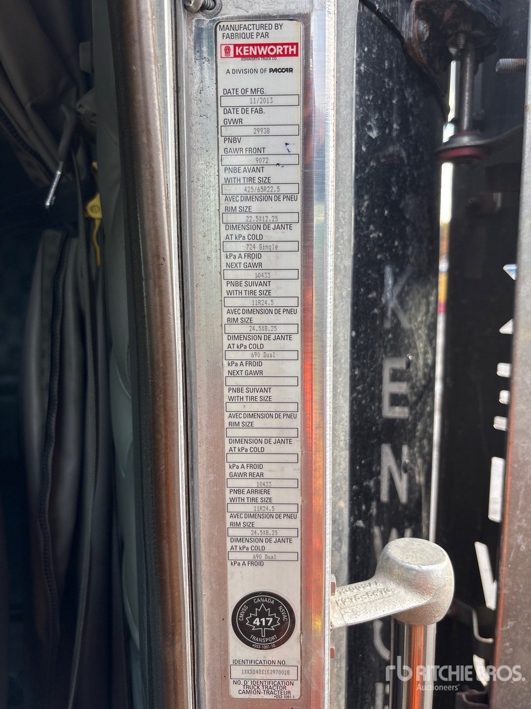 2014 Kenworth T800