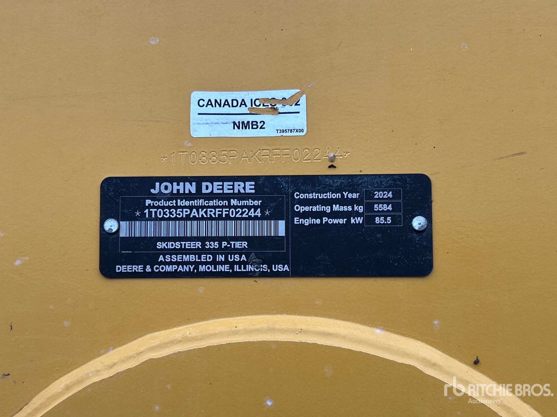 2024 John Deere 335 P-TIER