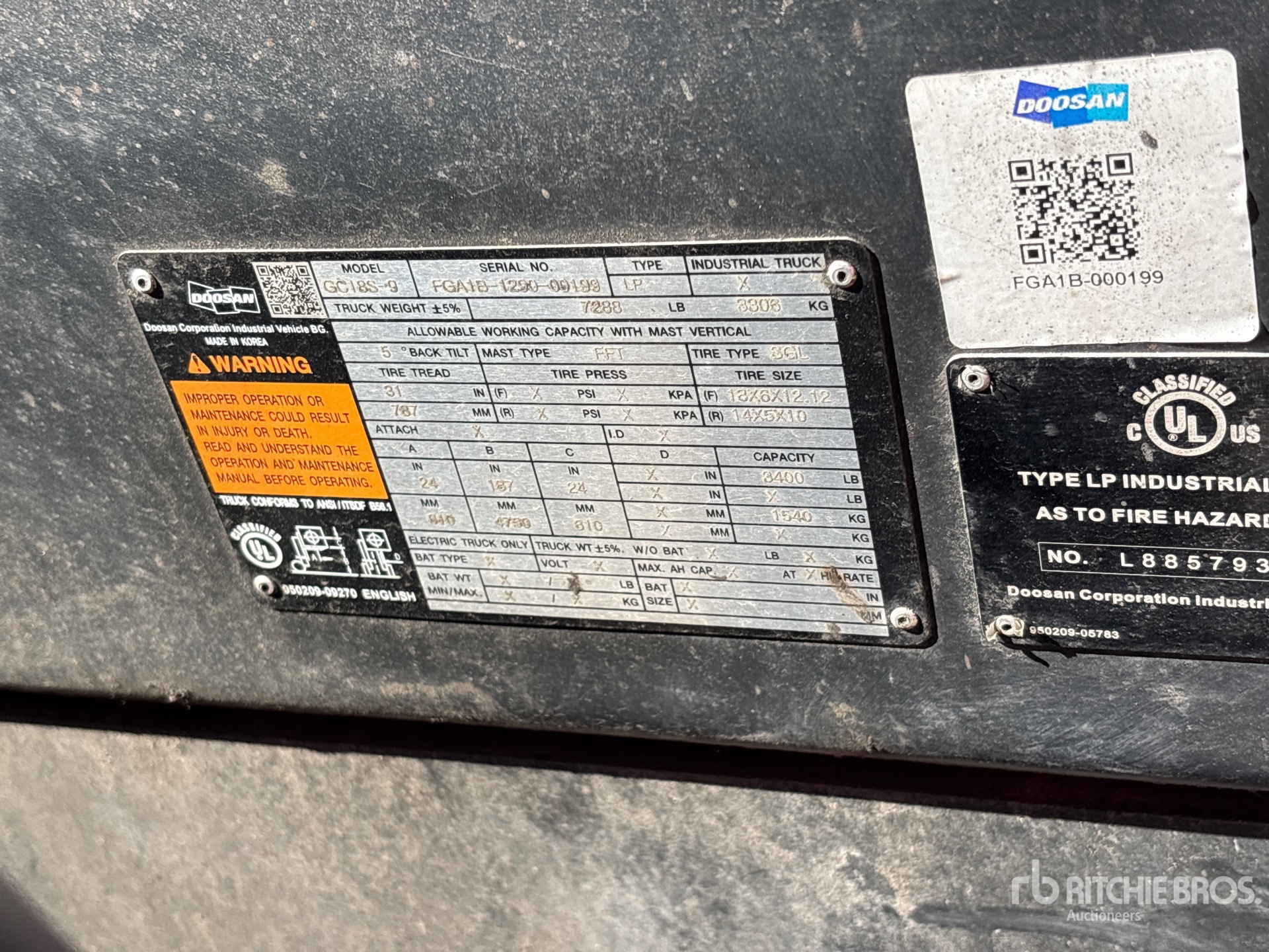 2021 Doosan GC18S-9