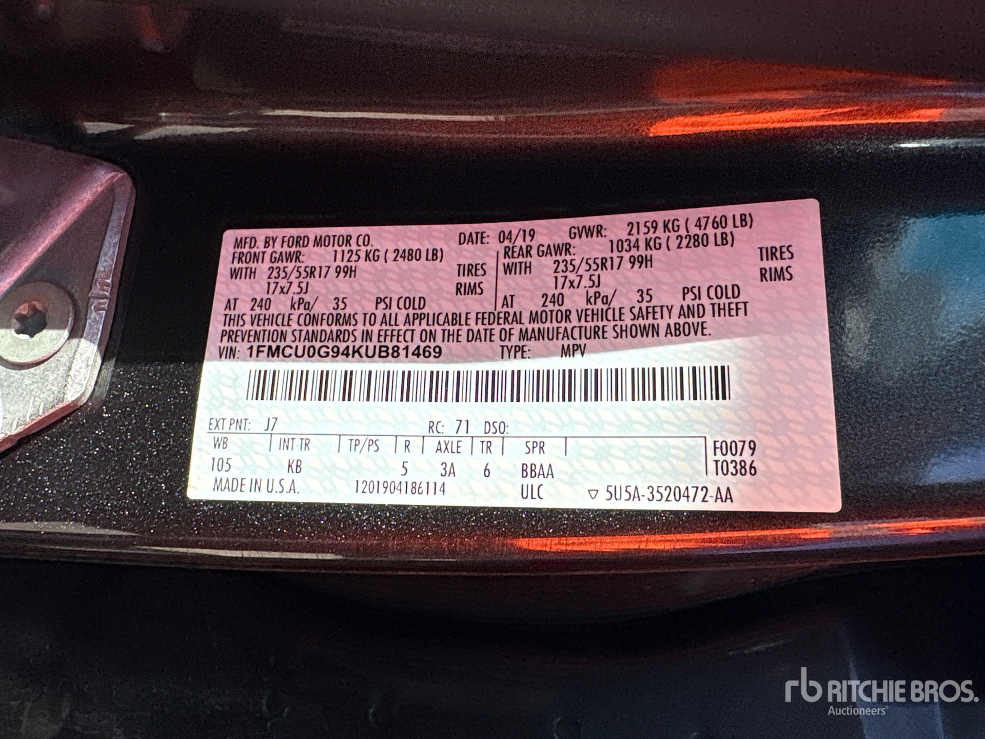 2019 Ford ESCAPE SE