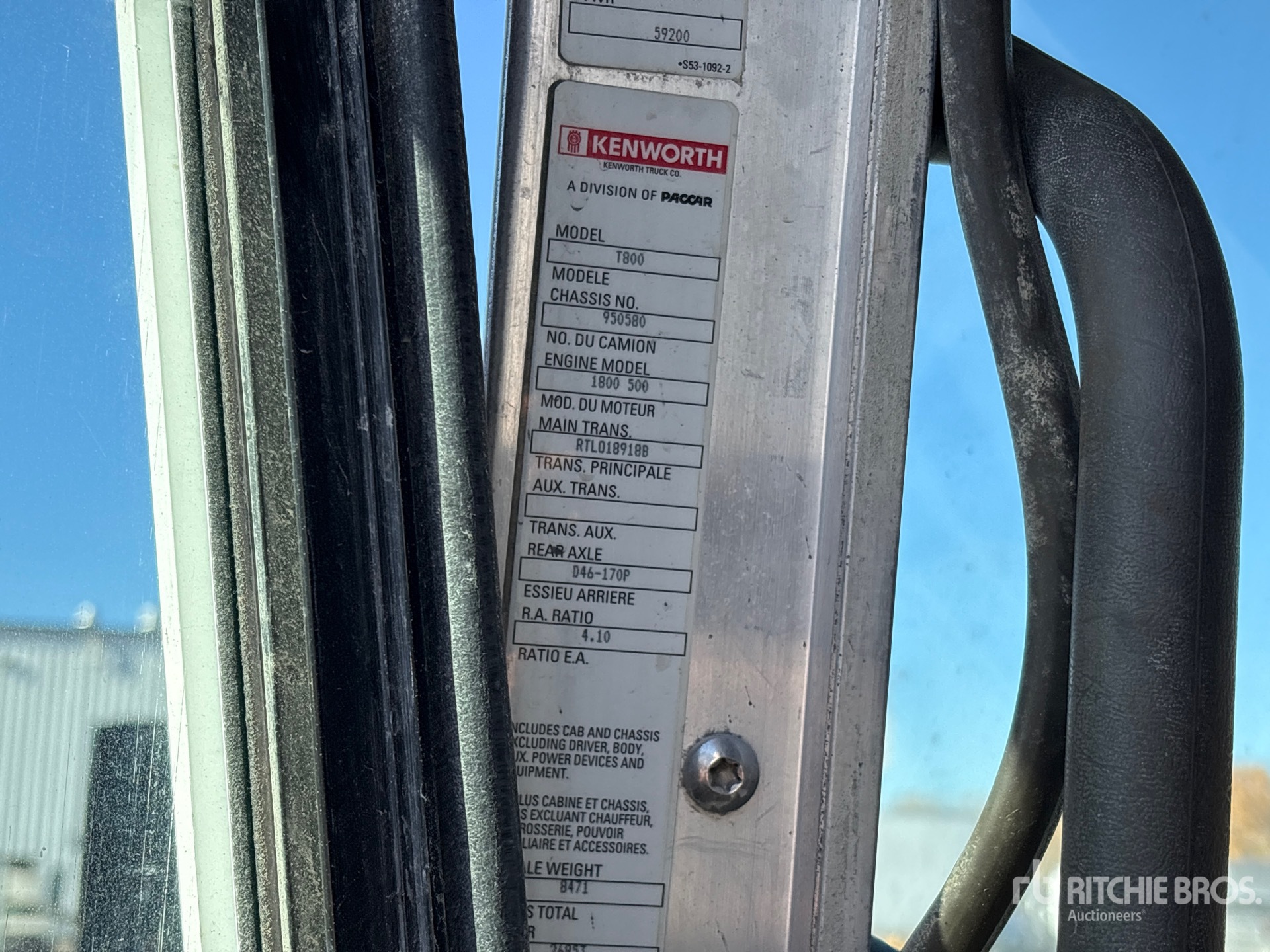 2011 Kenworth T800