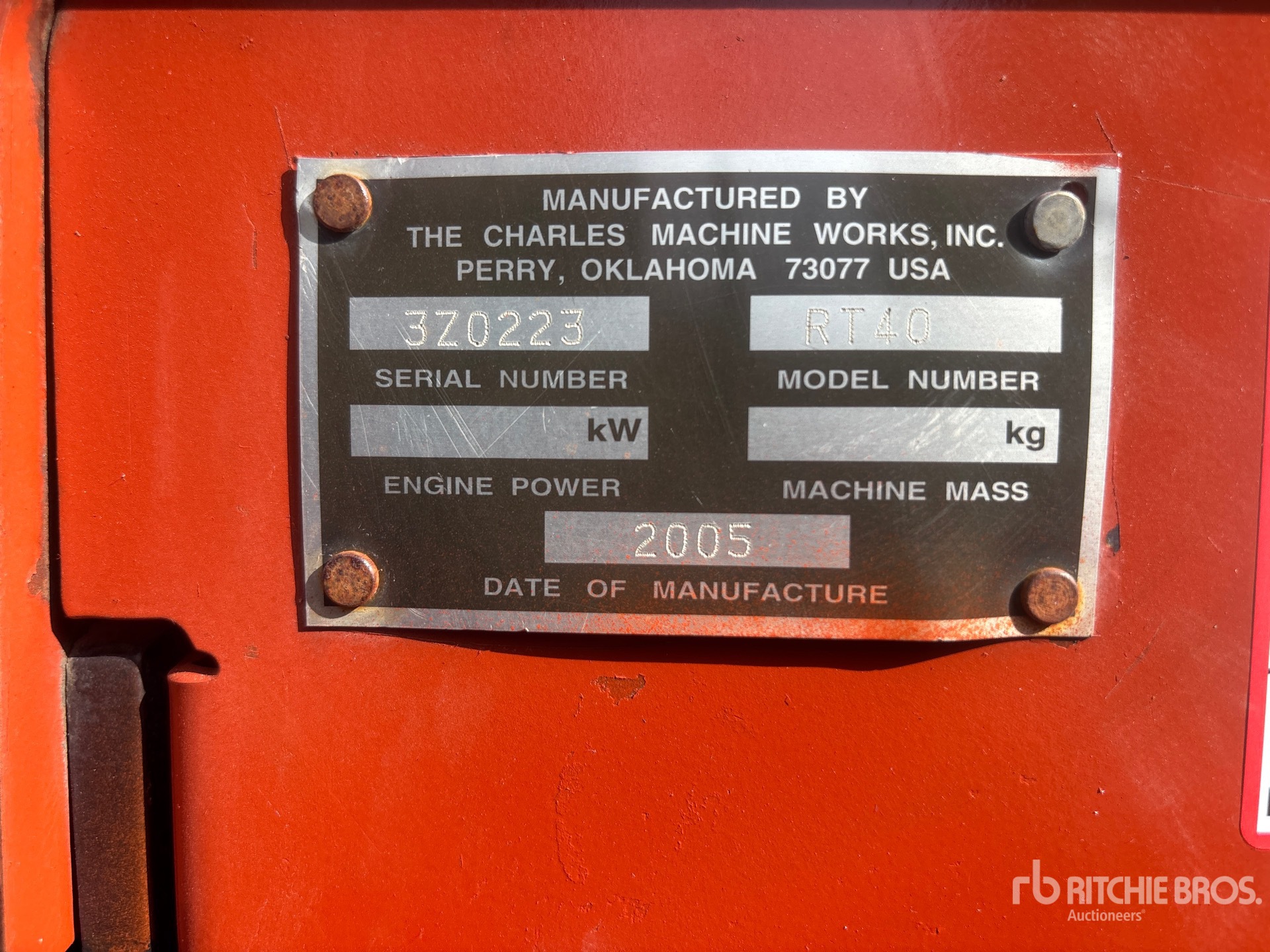2005 Ditch Witch RT-40