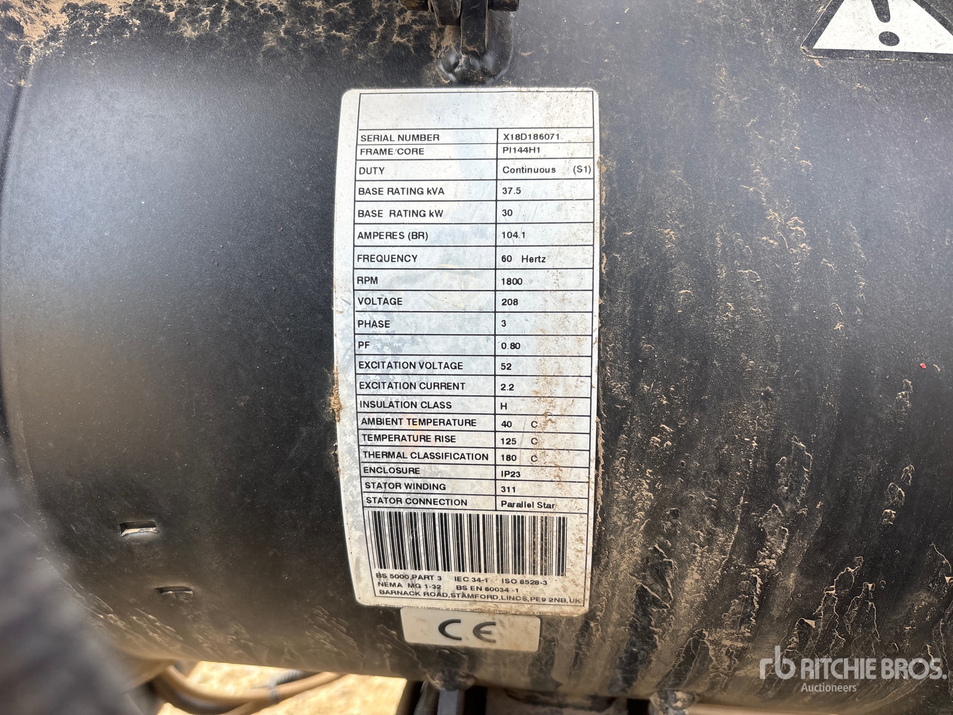 Yanmar 30 KW SKID-MOUNTED (INOPERABLE)