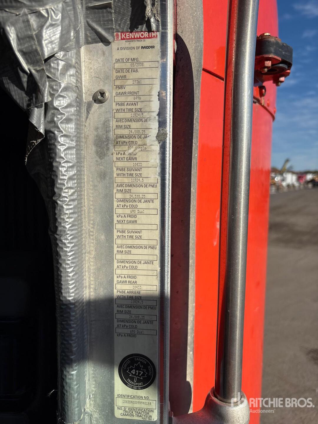 2009 Kenworth T800