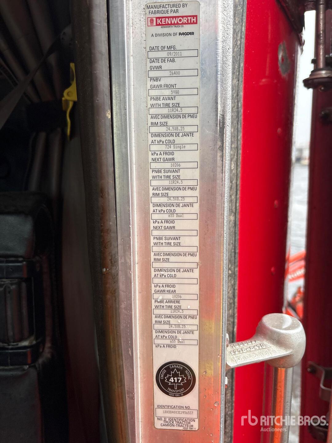 2012 Kenworth T800