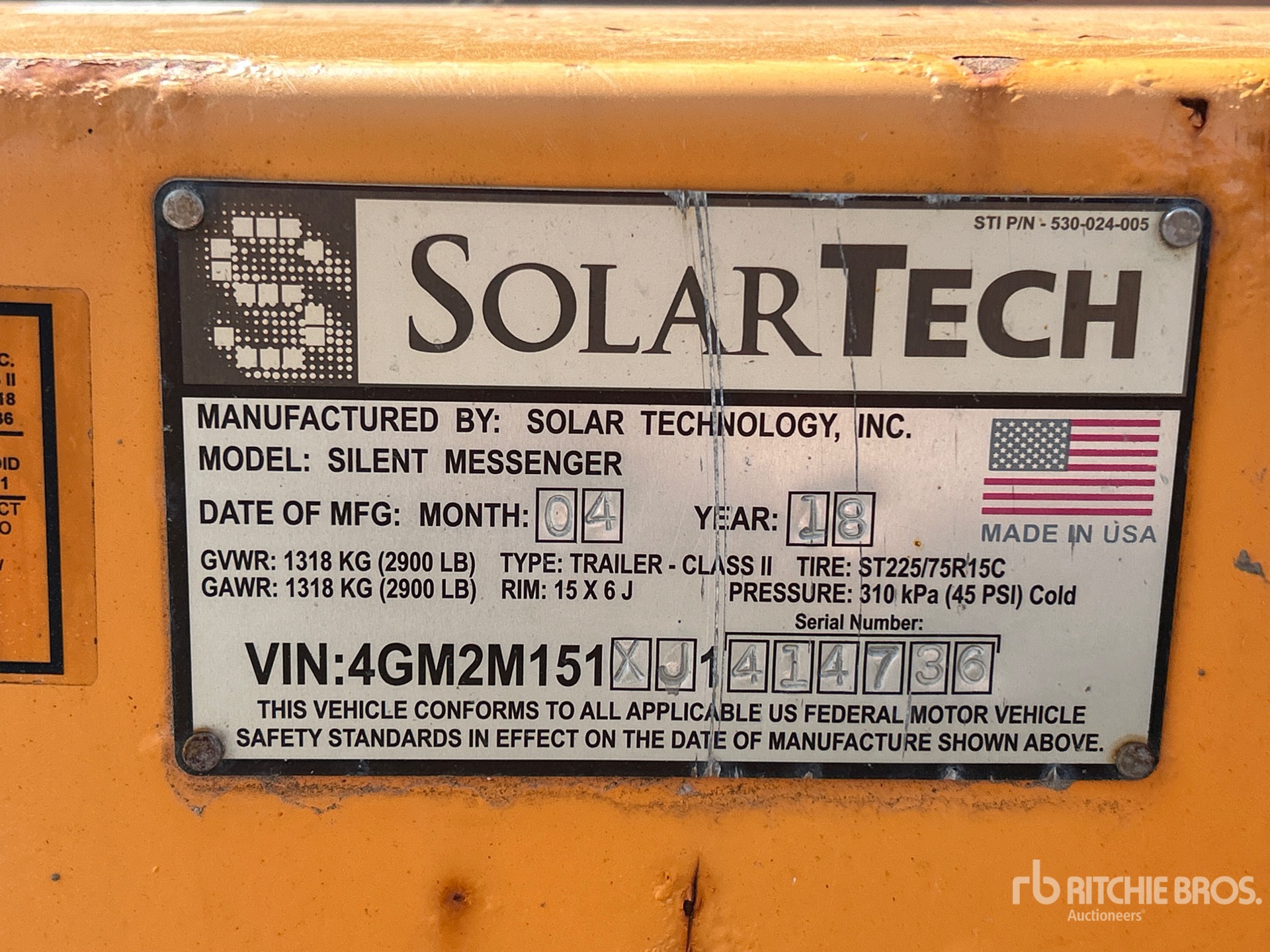 2018 Solar Tech SM-MB-1548
