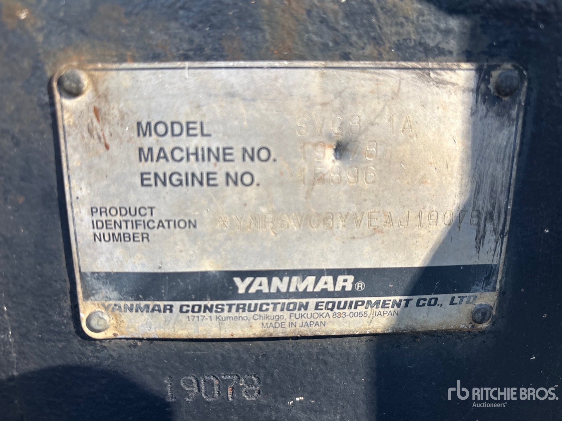2012 Yanmar SV081A