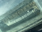 General Appearance with Frame Stamp Serial Number/VIN Photo