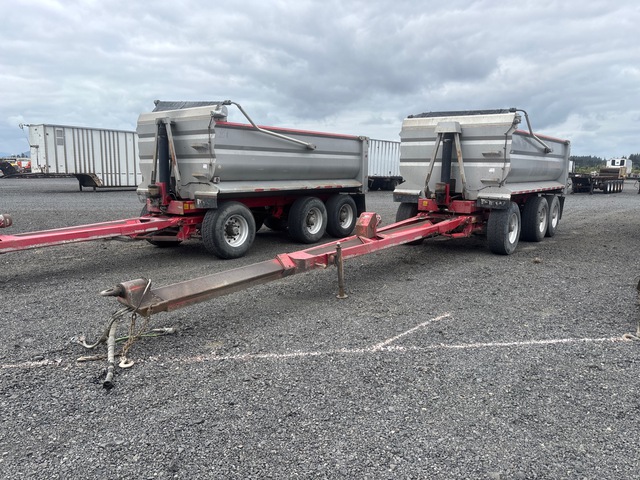 2014 Pioneer 16 ft Tri/A Turntable Pup Dump Trailer
