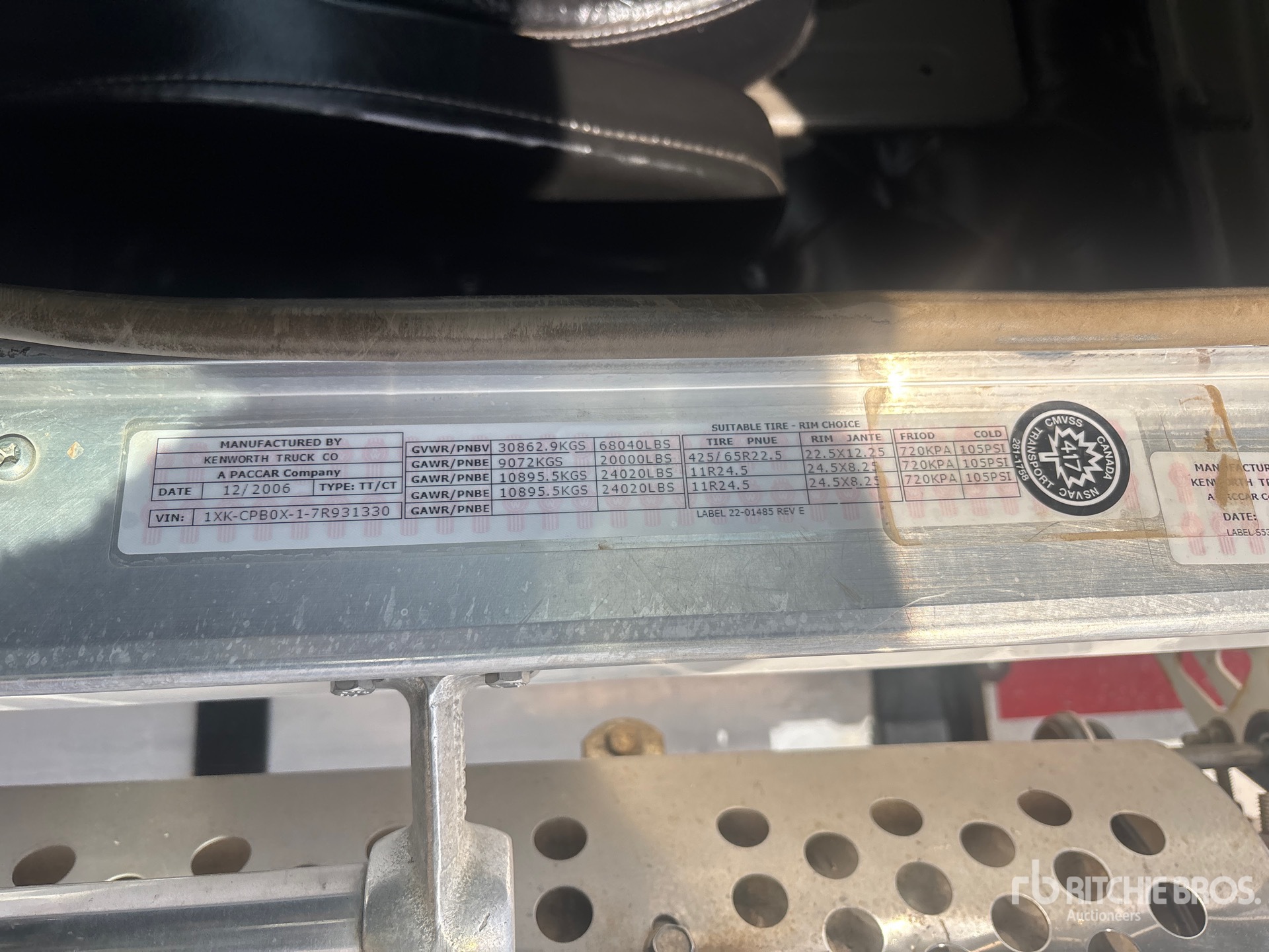 2007 Kenworth C500