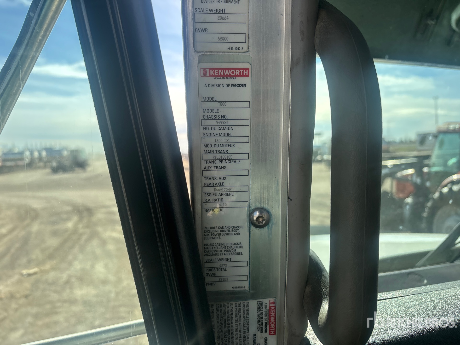 2012 Kenworth T800