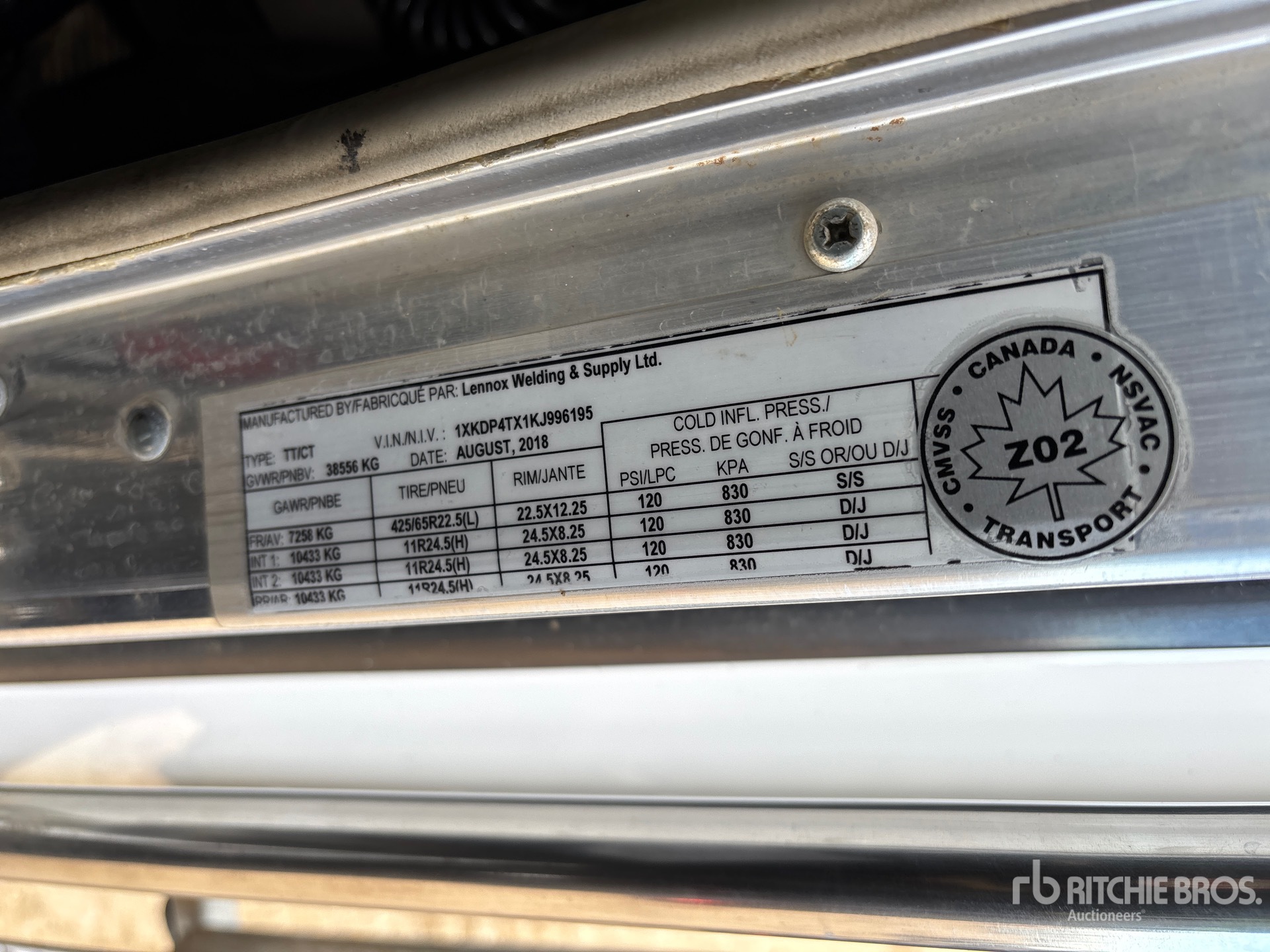 2019 Kenworth T800